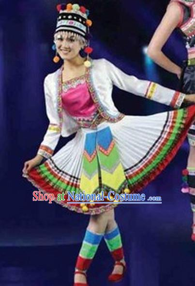 Chinese Miao Dance Costumes Female Ethnic Groups Clothes