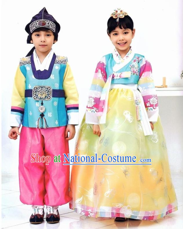 Korean Girls and Boys Fashion online Apparel Hanbok Costumes Clothes