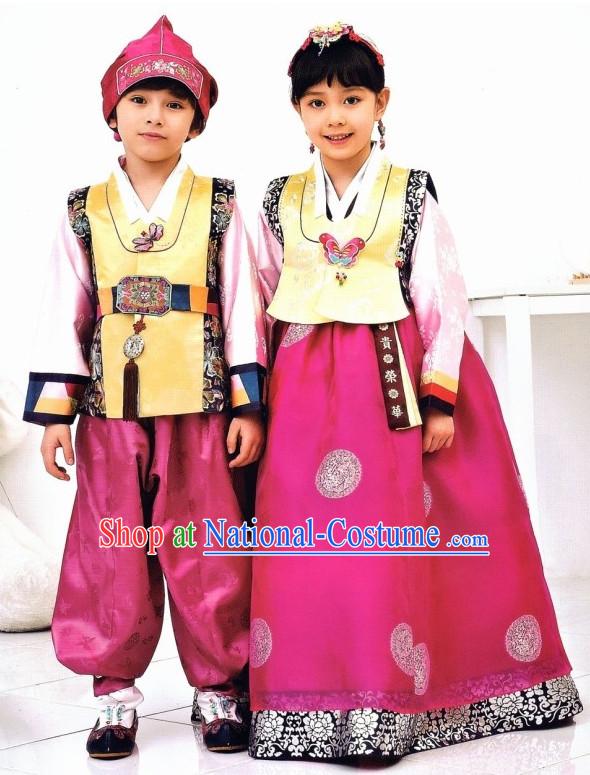 Korean Boys and Girls Fashion online Hanbok Costumes Clothes