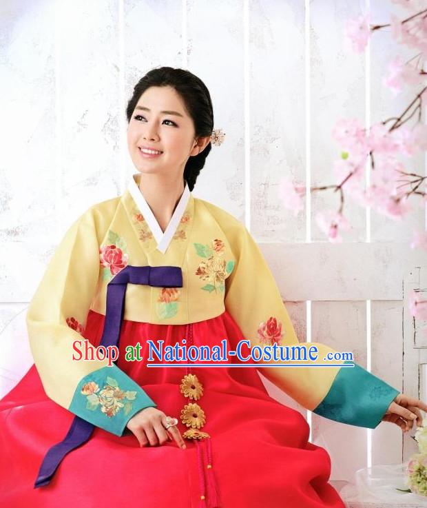 Korean Hanbok Wife Clothing Fashion Clothes Korean Traditional Dresses