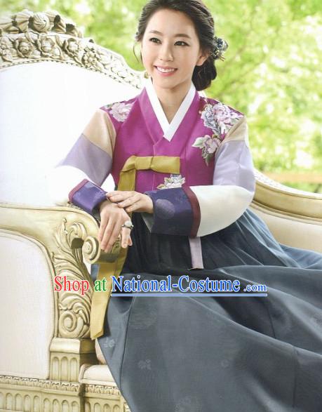 Korean Woman Traditional Clothes Hanbok Dress Shopping