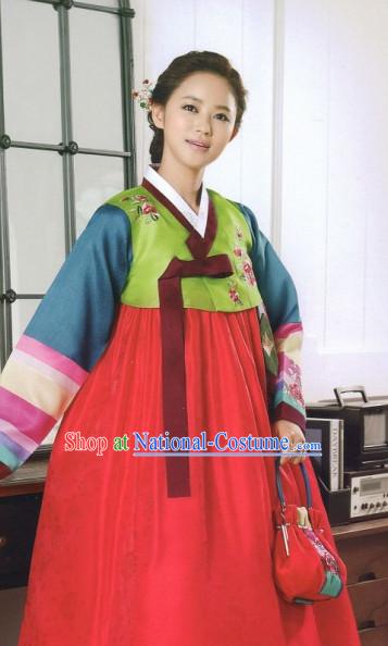 Korean Woman Traditional Clothes Hanbok Dress Shopping Free Delivery Worldwide