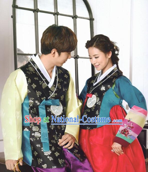 Korean Couple Traditional Clothes Hanbok Dress Shopping Free Delivery Worldwide