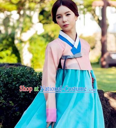 Korean Woman Traditional Clothes Hanbok Dress Shopping