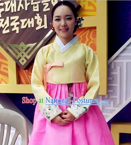 Korean Woman Traditional Clothes Hanbok Dress Shopping