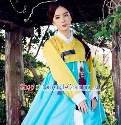 Korean Woman Traditional Clothes Hanbok Dress Shopping