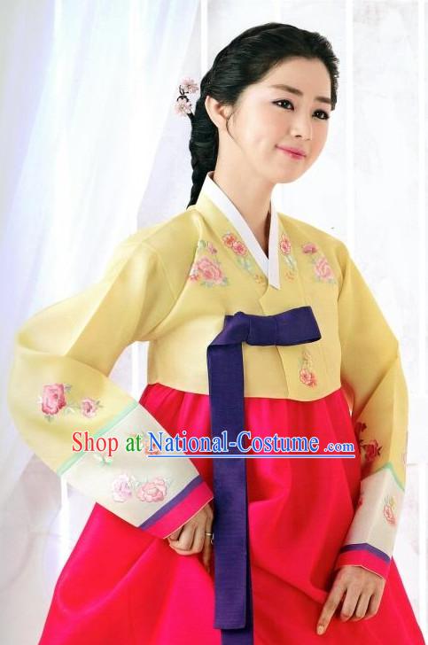 Korean Female National Costumes Traditional Hanbok Clothes online Shopping