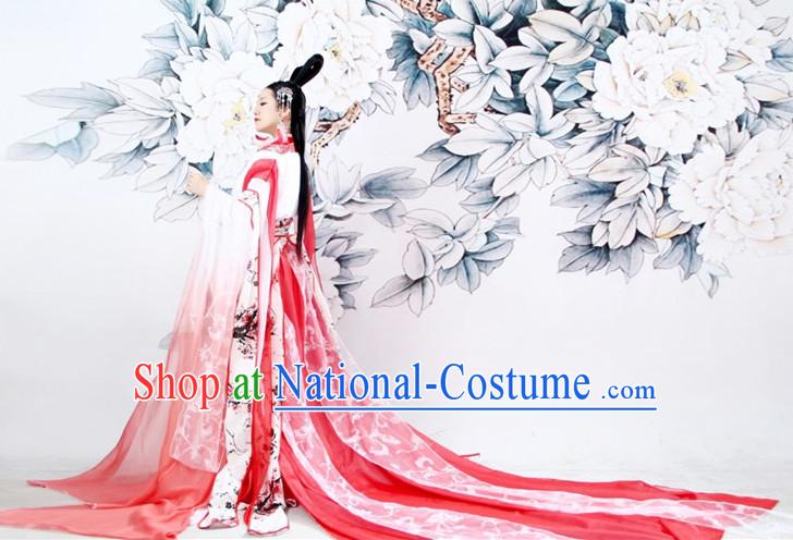 Chinese Princess Ancient Style Costumes and Hair Accessories Complete Set