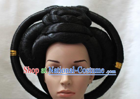 Chinese Classical Empress Black Women Wigs