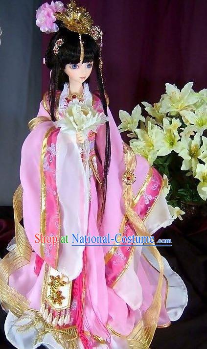 Asian Fashion Princess Traditional Clothes and Headwear Complete Set