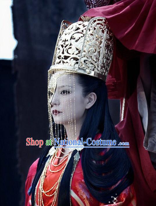 Chinese Traditional Handmade Crown with Hangings