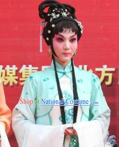 Chinese Traditional Handmade Black Long Wig