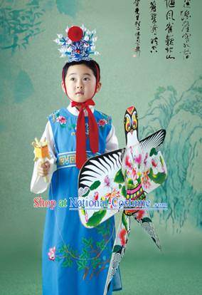 Chinese Traditional National Costumes Jia Baoyu Costume Hair Accessories for Kids