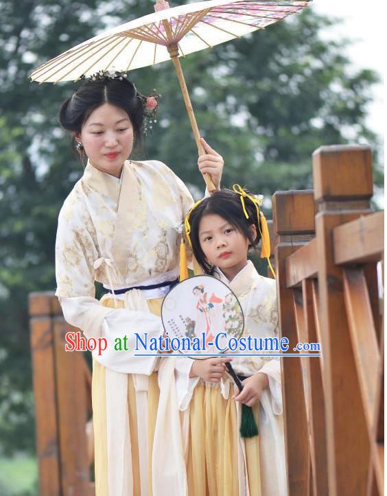 Traditional Chinese Han Clothing for Mother Free Delivery Worldwide