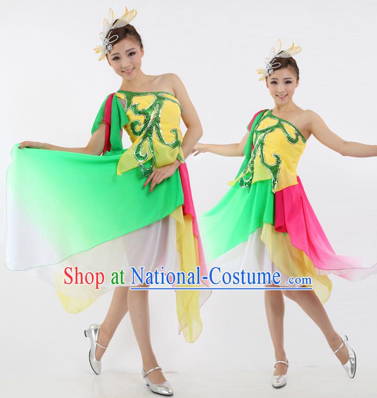 Chinese Traditional Drum Beating Dance Attire Discount Dance Dostumes Discount Dance Supply for Women