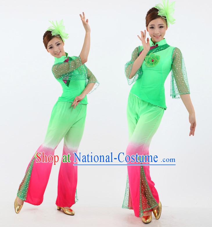 Chinese Stage Fans Costumes Dance Stores Dance Gear Dance Attire and Hair Accessories