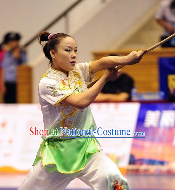 Top Kung Fu Stick Uniforms Kungfu Training Uniform Kung Fu Clothing Kung Fu Movies Costumes Wing Chun Costume Shaolin Martial Arts Clothes for Women