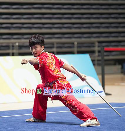 Top Chinese Kung Fu Stick Wooden Dummy Hung Gar Taekwondo Gear Taekwondo Equipment Kung Fu Moves Chinese Kungfu Costume Wing Chun Costumes Competition Uniforms