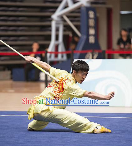 Top Chinese Kung Fu Stick Wooden Dummy Hung Gar Taekwondo Gear Taekwondo Equipment Kung Fu Moves Chinese Kungfu Costume Wing Chun Costumes Competition Uniforms