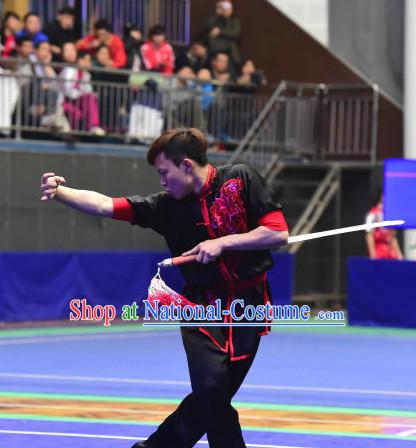 Top Chinese Kung Fu Stick Wooden Dummy Hung Gar Taekwondo Gear Taekwondo Equipment Kung Fu Moves Chinese Kungfu Costume Wing Chun Costumes Competition Uniforms