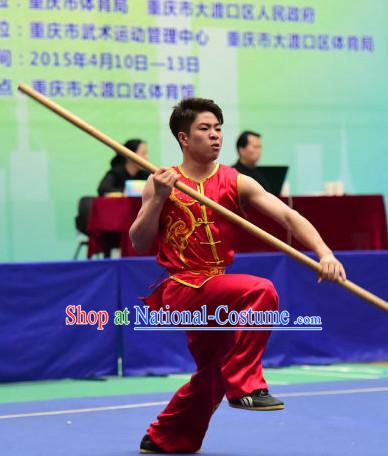 Top Chinese Monkey Boxing Monkey Fist Kung Fu Stick Wooden Dummy Hung Gar Taekwondo Gear Taekwondo Equipment Kung Fu Moves Chinese Kungfu Costume Wing Chun Costumes Competition Uniforms