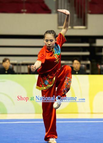 Top Chinese Martial Arts Competition Uniform Kung Fu Suit Gongfu Uniforms for Women