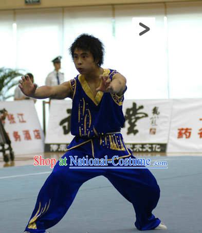 Top Black Chinese Southern Fist Kung Fu Uniform Martial Arts Uniforms Kungfu Suits Competition Costumes Complete Set