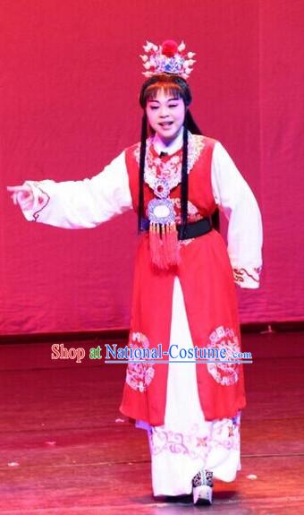 Chinese Opera Costumes Long Sleeve Dance Costume Dance Supply Dance Apparel Theatrical Costumes Complete Set for Women