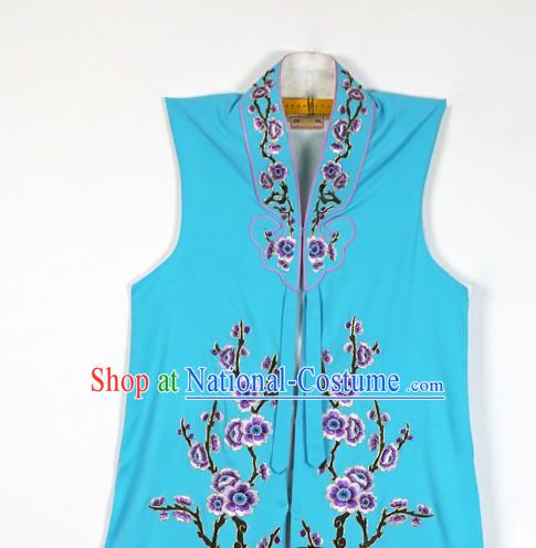 Chinese Beijing Opera Costumes Peking Opera Hua Tan Embroidered Flower Long Jacket or Women