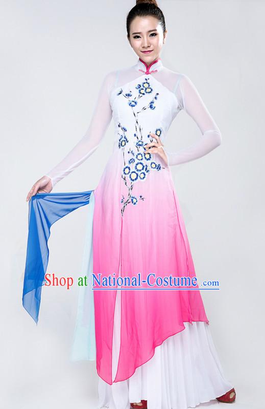 Traditional Chinese Classical Dance Costume Complete Set for Women