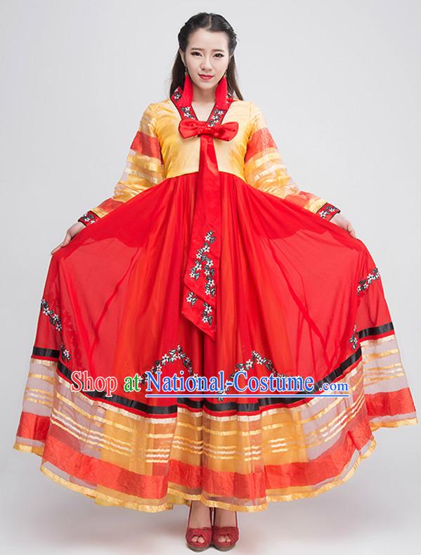 Traditional Chinese Korean Ethnic Clothing Complete Set for Women