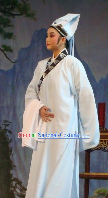 Chinese Culture Chinese Opera Costumes Chinese Cantonese Opera Beijing Opera Costumes Young Scholar Costumes and Hat Complete Set for Men