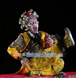 Chinese Theatrical Costume Beijing Opera Costumes Peking Opera Monkey King Costumes and Helmet Complete Set for Men