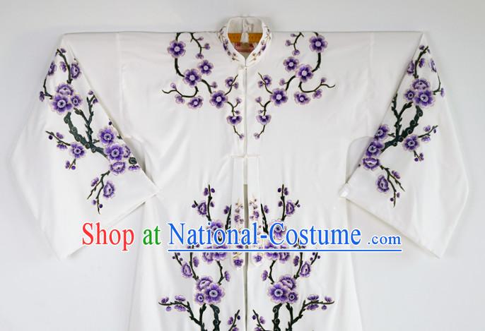 Chinese Beijing Opera Peking Opera Theatrical Costumes Embroidered Plum Blossom Long Robe for Women