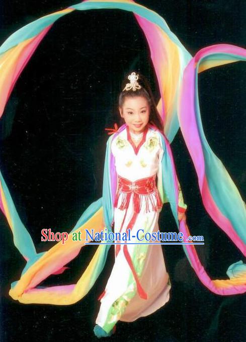 Asian Fashion China Traditional Chinese Dress Ancient Chinese Clothing Chinese Traditional Wear Chinese Opera Water Sleeve Costumes for Children