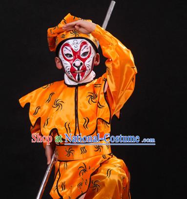 Asian Fashion China Traditional Chinese Dress Ancient Chinese Clothing Chinese Traditional Wear Chinese Opera Sun Wu Kong Costumes for Child