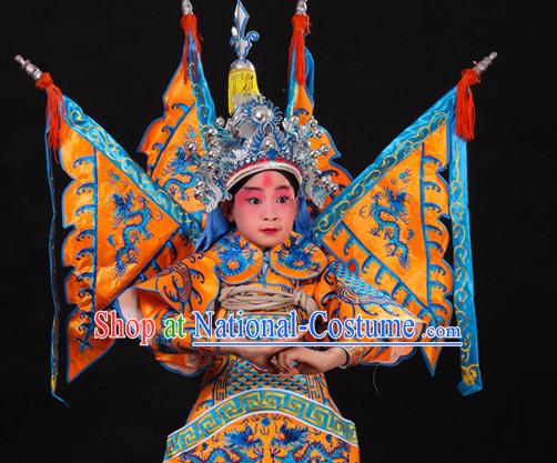 Asian Fashion China Traditional Chinese Dress Ancient Chinese Clothing Chinese Traditional Wear Chinese Opera Armor Wu Sheng Costumes for Child