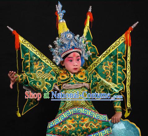 Asian Fashion China Traditional Chinese Dress Ancient Chinese Clothing Chinese Traditional Wear Chinese Opera Armor Wu Sheng Costumes for Child