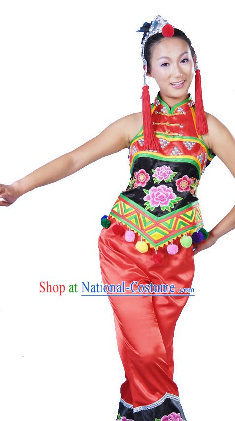 Asian Fashion China Dance Apparel Dance Stores Dance Supply Discount Chinese Ethnic Dance Costumes for Women