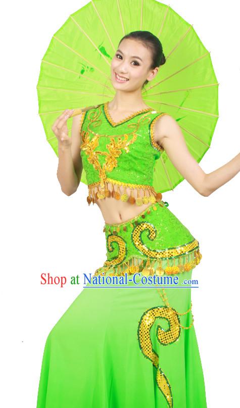 Asian Fashion China Dance Apparel Dance Stores Dance Supply Discount Chinese Umbrella Dance Costumes for Women