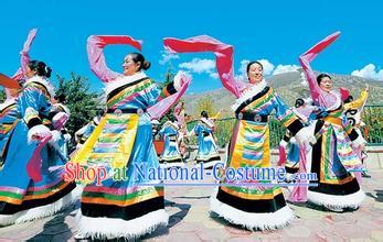 Traditional Chinese Dress Ancient Chinese Clothing Chinese Fashion Chinese Attire Tibetan Dance Costumes