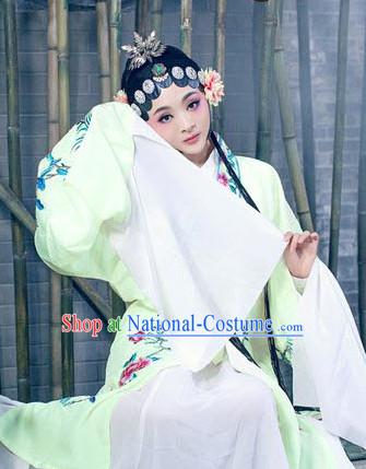 Light Green Opera Hua Dan Chinese Kimono Dresses