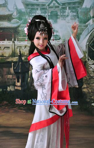 Chinese Princess Kimono Dress and Hair Accessories Complete Set