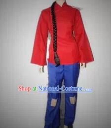 Chinese Poor Girl Costumes Complete Set for Women