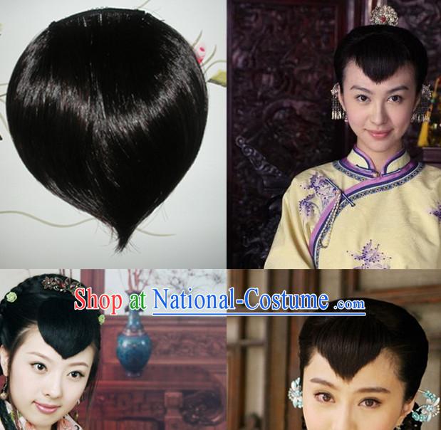 Chinese Minguo Time Hair Extensions Wig