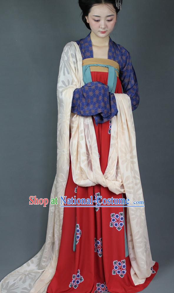 Chinese Tang Hanfu Designer Dresses Plus Size Costumes for Women