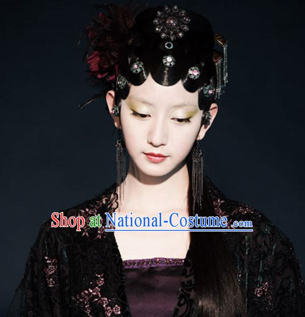 Chinese costumes sexy hanfu ancient princess clothing hair accessories