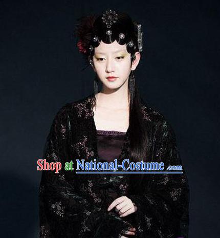 Chinese costumes sexy hanfu ancient princess clothing hair accessories