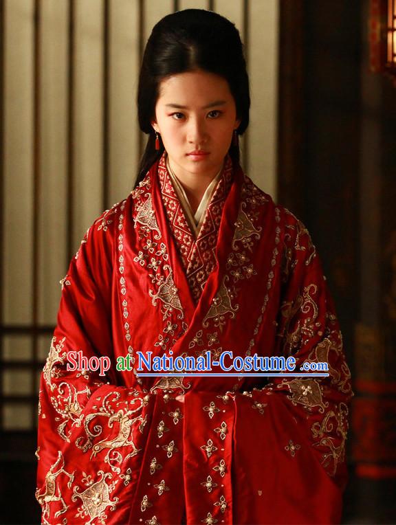 Ancient Chinese Princess Wedding Dress for Girls