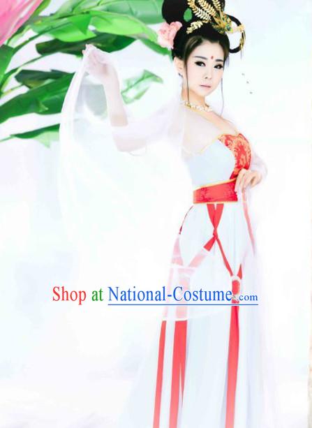 Tradiitonal Chinese Classical Dance Costumes Complete Set for Women